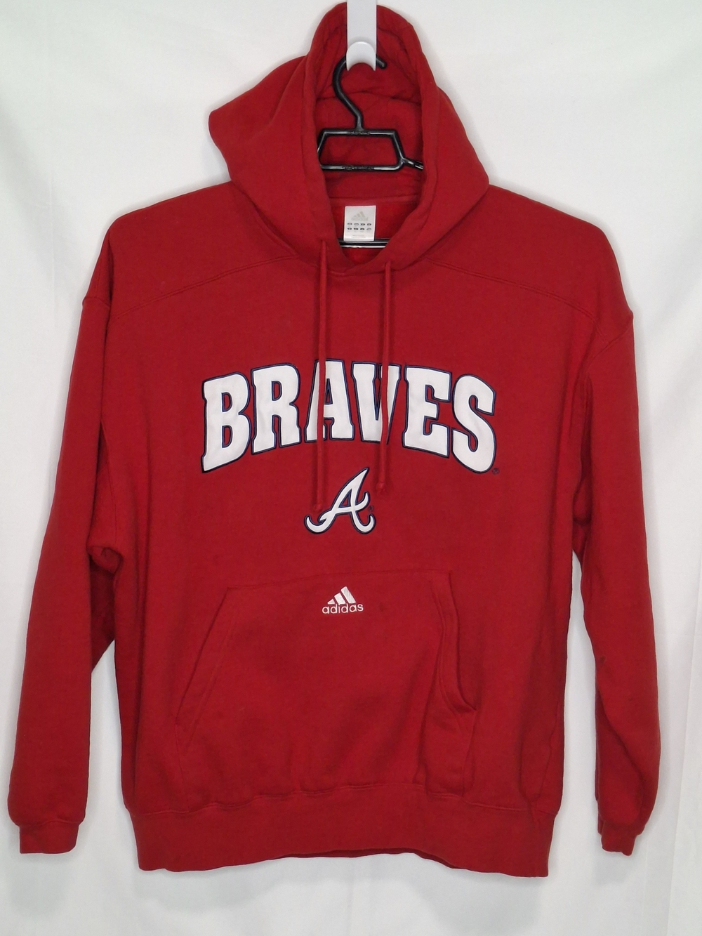 Vintage Adidas Men’s Red Braves Crewneck Hoodie XL